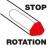 Stop rotation grâce aux 3 méplats