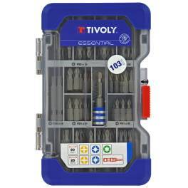 103 pieces - Bits L 25- 50 mm + 1 magnetic Quick-Change bit holder 