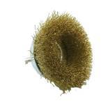 Brosse COUPE -Fil Acier laitonné -Décapage tout matériaux ESSENTIAL (Cartonnette brochable)
