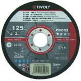 Cutting and deburring disc - For metal - 2 IN 1 CROSS TECHNIC (Box)