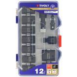 12 piezas - 9 lvasos de impacto Ø 8 a 24 mm + 2 adaptadores + 1 extensión -IMPACTO 