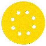 Disco AUTOADHESIVO -Ø125 mm - Perforación 8 orificios -Para lijadora excéntrica ESSENTIAL (Funda cartón)