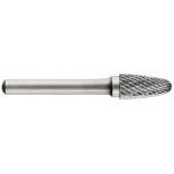Fresa rotativa metal duro. Punta Ojiva con radio. Dentado normal. Forma D TECHNIC (Caja colgante)