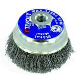Brosse COUPE -Fil acier ondulé -Décapage du métal TECHNIC (Blister Box)