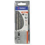 5 ground HSS metal drill bits, 6.35 mm hexagonal shank, Ø 2 to 6 mm 