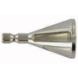 HCS cutter for deburring tubes and threaded rods. Hex shank 6.35mm quick change - Ø 7 to 22 mm 