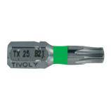 Punta de atornillar -Torsión ACERO INOXIDABLE -Para tornillo Torx TECHNIC (Estuche)
