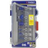 6 router bits in assorted shapes - 6 mm shank 