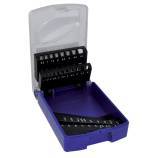 1 estuche vacío de 19 brocas para metal Ø 1 a 10 mm por 1/2 