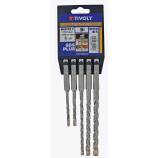 5 brocas MASTER3 SDS+ 3 filos L. 110- 160 mm Ø 5 a 10 mm 