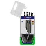 6x wood drill bits 3-point Ø 2 to 8 mm 