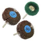 3 Mini Ruedas Abrasivas Ø25-32(x2) mm (nylon, corindón) 