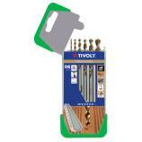 6 brocas para madera speed point Ø 2 a 8 mm 