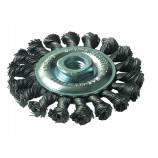 Brosse CIRCULAIRE -Fil acier torsadé -Décapage du métal ESSENTIAL (Cartonnette brochable)