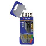 6x 2 in 1 HSS metal wood drill bits Ø 2 to 8 mm 