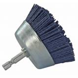 CUP brush - Blue nylon bristle - Sanding of wood ESSENTIAL (Hanging cardboard)