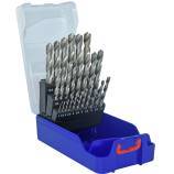 25 brocas para metal HSS rectificadas, punta en cruz Ø 1 a 13 mm 