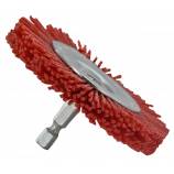 CIRCULAR brush - Red nyon bristle - Stripping of wood ESSENTIAL (Hanging cardboard)