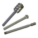3 HSS mini-milling cutters Ø3.2-4.8-7.8 mm (cylindrical, ball) 