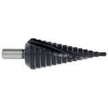 HSS step drill bit -TiAlN coated TivolyNorm -Helical -Split point -Tri-flat shank