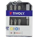 7 pieces - 6 PH and PZ bits + 1 magnetic bit holder 