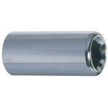 Adapter for 6.35 mm hex screwdriver bit on M 1/4" wrench 