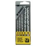 5 brocas para hormigón Ø 4 a 10 mm 