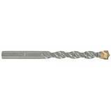 Broca para hormigón -Placa de Metal Duro con punta de centrado -Mango cilíndrico de 3 caras planas TECHNIC (Blíster)