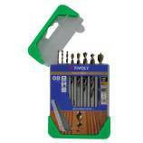 8 brocas para madera speed point Ø 2 a 10 mm 