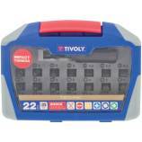 22 pieces - 21 impact torsion bits + 1 impact bit holder with powerful circular magnet - IMPACT 