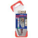 6 Forets métaux HSS taillé meulé revêtus FUSIO affûtage Tivoly Smart Point Ø 1 à 8mm 