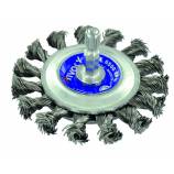 Brosse CIRCULAIRE -Fil acier torsadé -Gros décapage du métal TECHNIC (Blister Box)