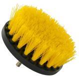 Brosse PLATE -Pour perceuse -Fil souple Polypropylène -Nettoyage tous matériaux ESSENTIAL (Cartonnette brochable)