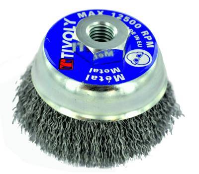 Brosse COUPE -Fil acier ondulé -Décapage du métal TECHNIC (Blister Box)