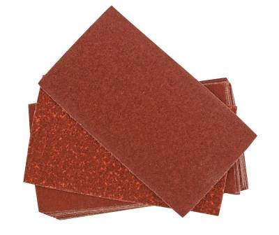 21 feuilles abrasives corindon 73 x123mm 