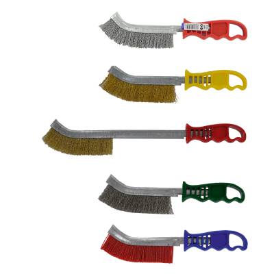 Brosses ERGONOMIQUES -Convexes -Garniture acier, inox, laitonné ou nylon TECHNIC (Packaging unitaire)