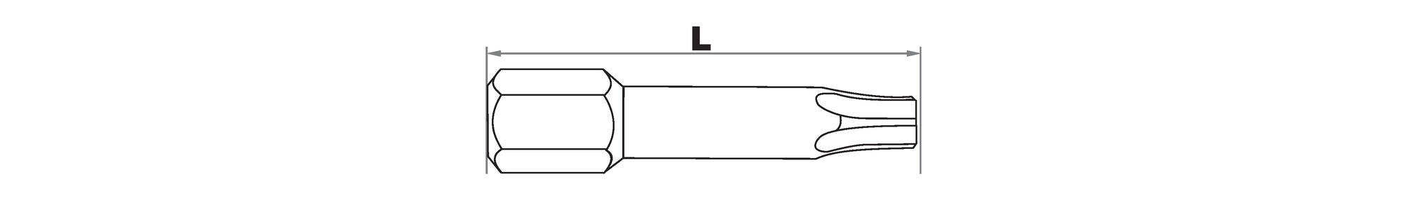 Embout de vissage -Torsion INOX -Pour vis Torx TECHNIC (Blister)