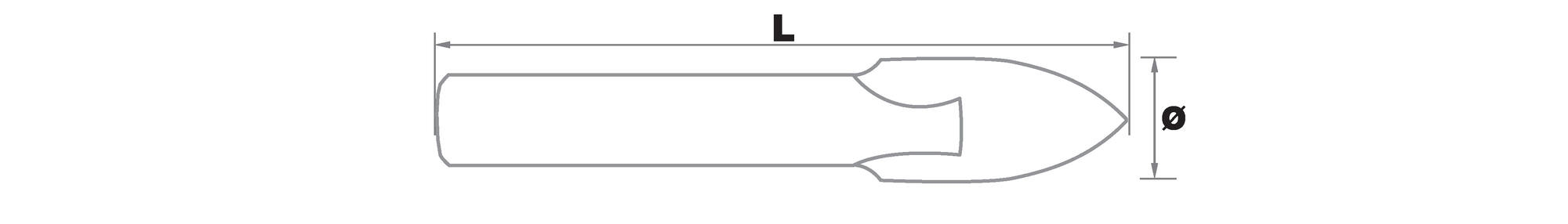 Foret verres -Plaquette carbure High Quality -Queue hexagonale renforcée TECHNIC (Blister)