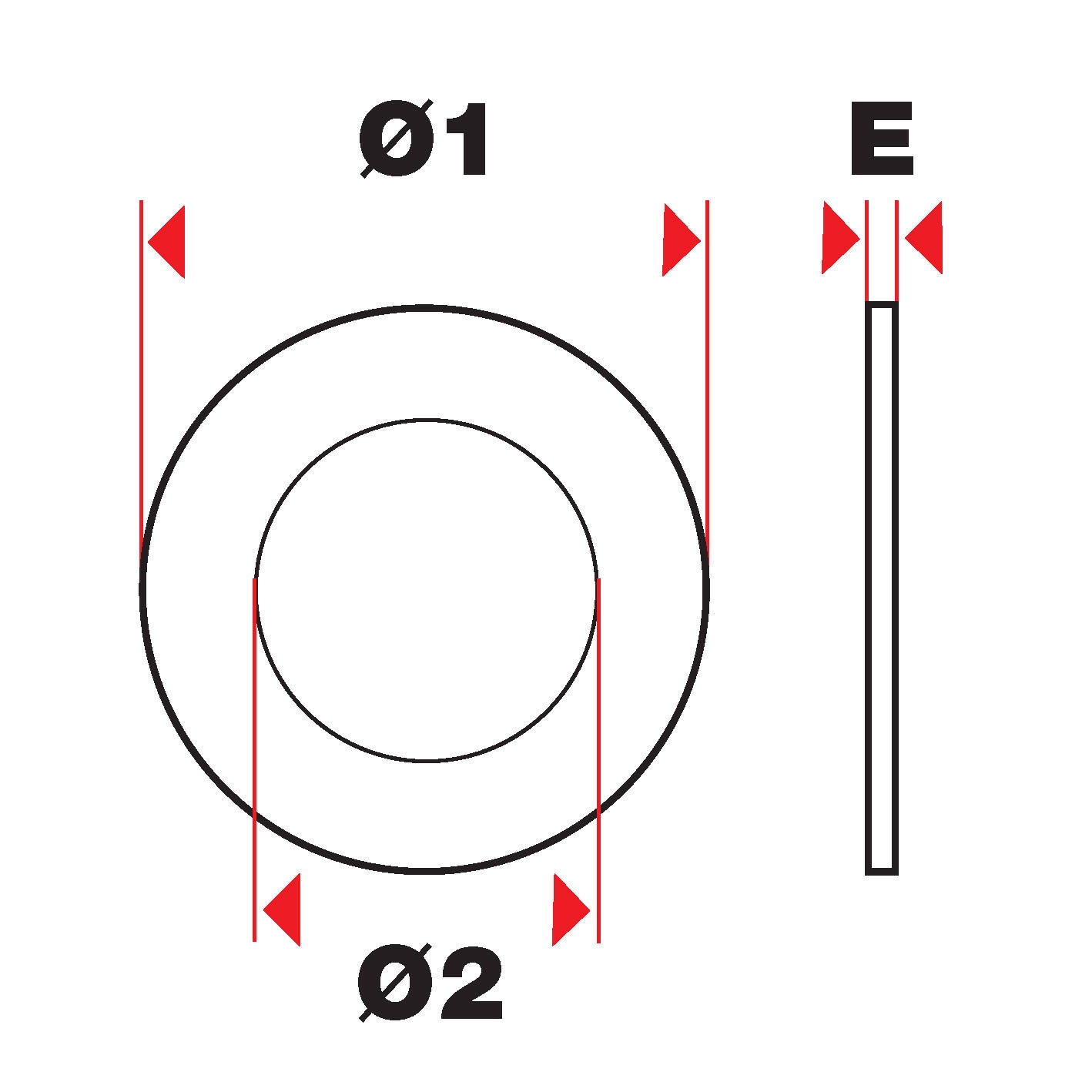 Bague de réduction -Pour lame de scie circulaire ESSENTIAL (Blister)