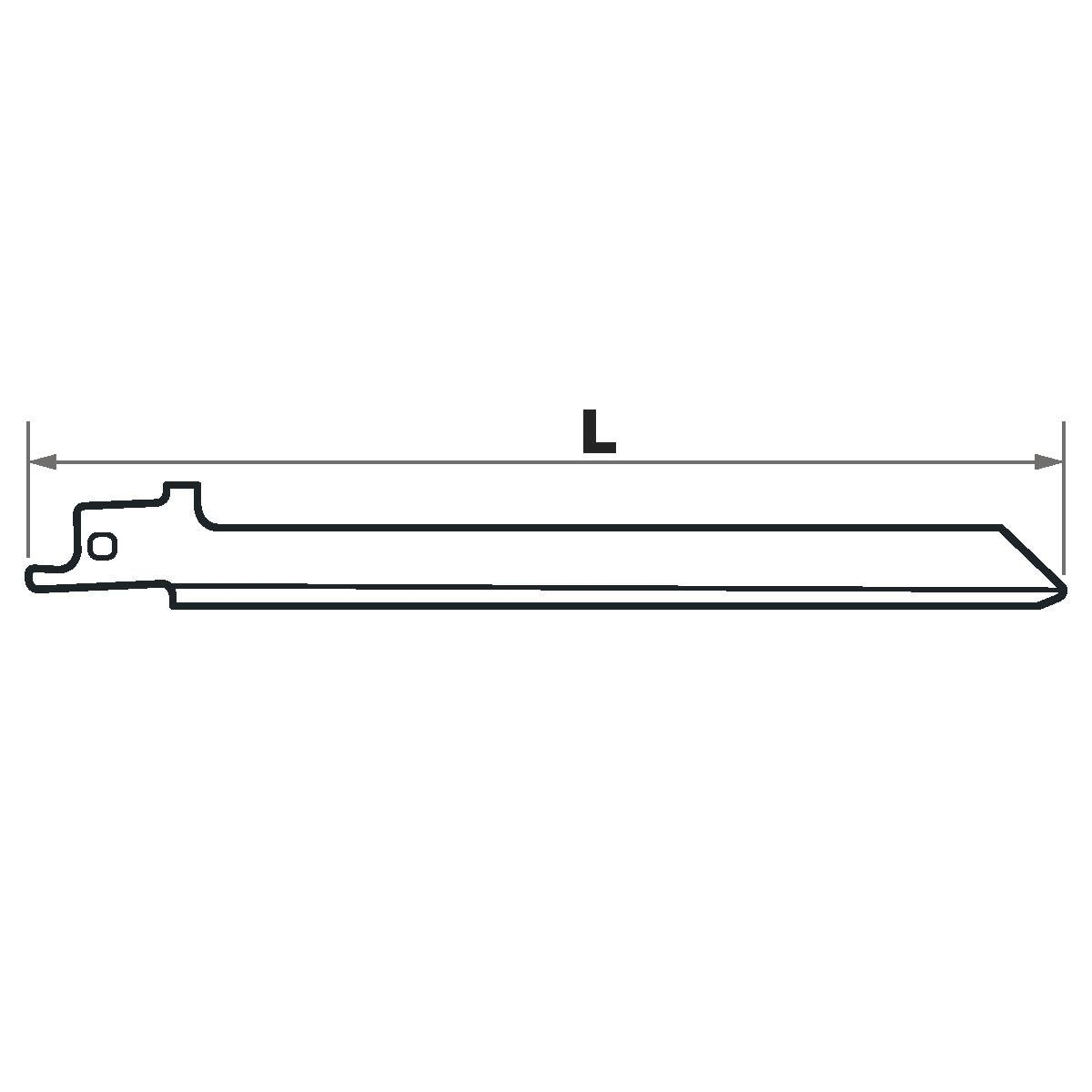 Lame de scie sabre -Pour matériaux isolants -Attache universelle TECHNIC (Etui carton)