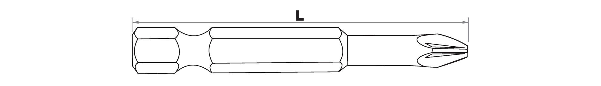 Embout de vissage -Torsion diamant IMPACT -Pour vis Pozidriv TECHNIC (Blister)